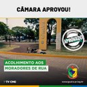 PROJETO DE ACOLHIMENTO DE PESSOAS EM SITUAÇÃO DE RUA COM ANIMAIS É APROVADO PROJETO DE ACOLHIMENTO DE PESSOAS EM SITUAÇÃO DE RUA COM ANIMAIS É APROVADO