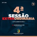 ACOMPANHE A PAUTA DA 4ª SESSÃO EXTRAORDINÁRIA