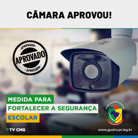 CÂMARA APROVA PROJETO DE LEI QUE INSTITUI CÂMERAS DE SEGURANÇA EM ESCOLAS MUNICIPAIS E CMEIS