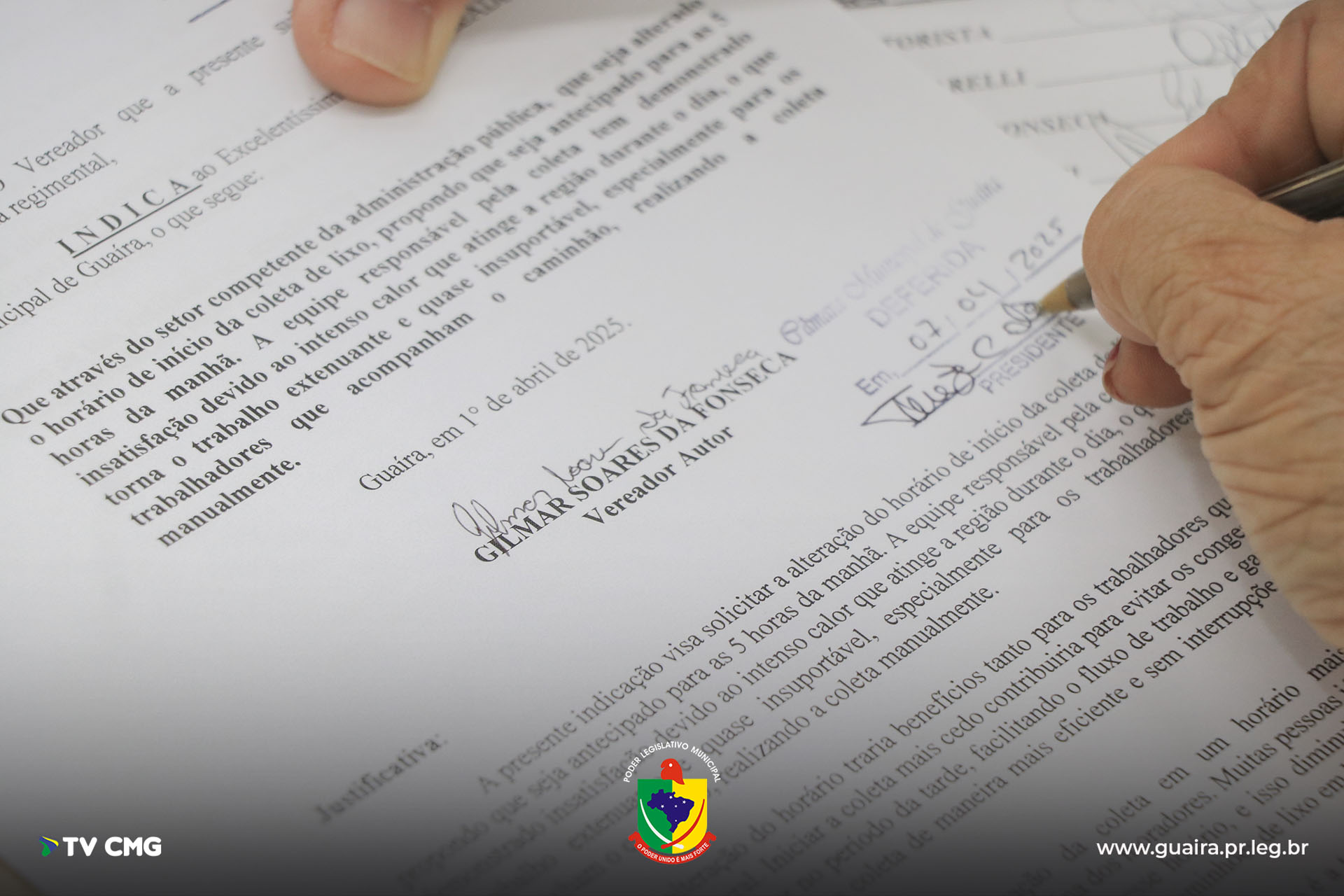 CÂMARA APROVA PROJETOS E REQUERIMENTO EM 8ª SESSÃO ORDINÁRIA