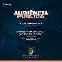 CÂMARA CONVOCA A POPULAÇÃO PARA AUDIÊNCIA PÚBLICA DE PRESTAÇÃO DE CONTAS