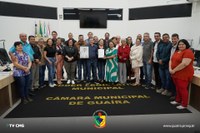 CÂMARA HOMENAGEIA ANTÔNIO DINIZ, APROVA PROJETOS E RECEBE UEMS