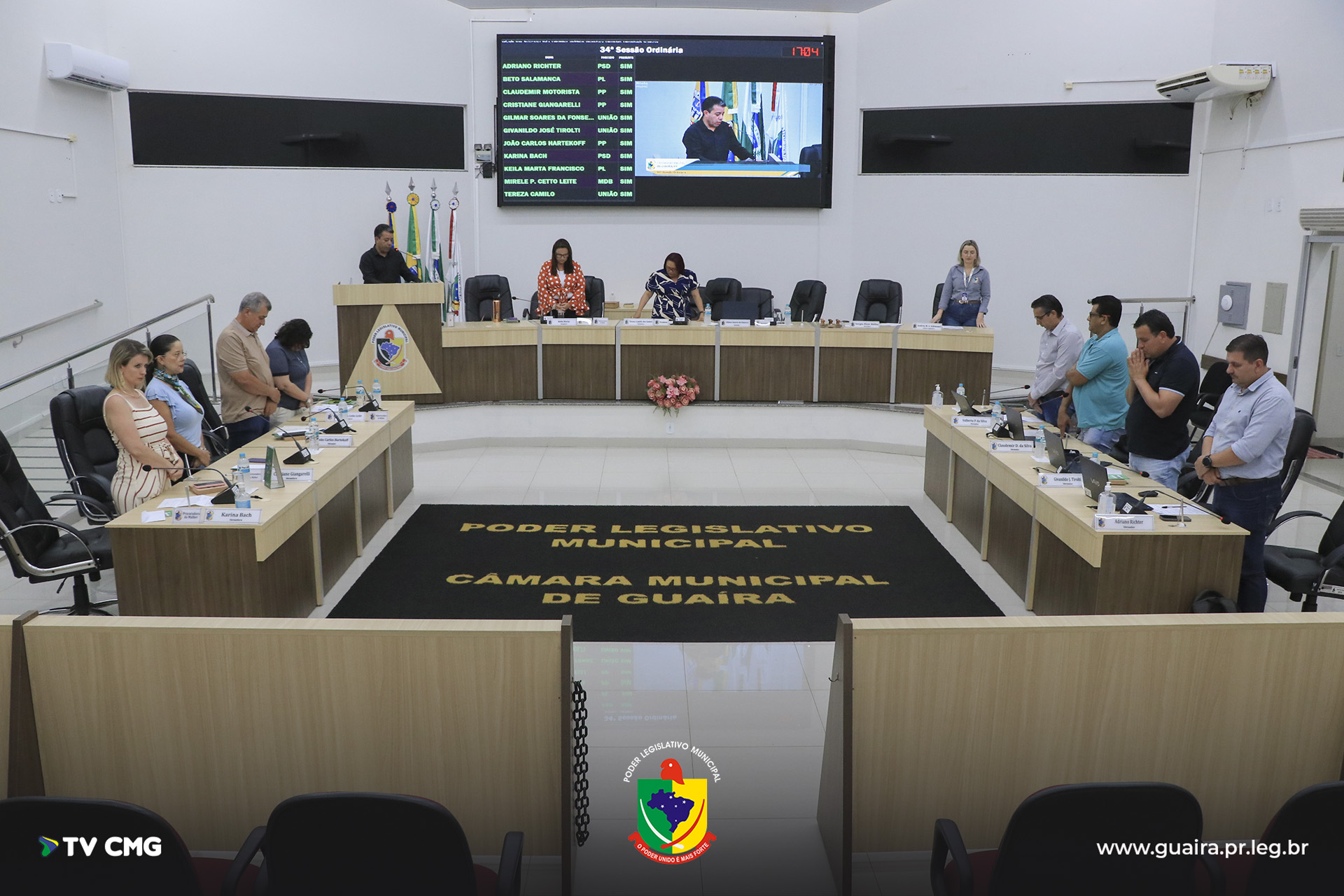 CÂMARA REALIZA 34ª SESSÃO ORDINÁRIA DE 2025