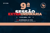 CÂMARA REALIZARÁ 9ª SESSÃO EXTRAORDINÁRIA NESTA TERÇA (01) PARA DEBATER AMPLIAÇÃO DE VAGAS PARA PROFESSORES