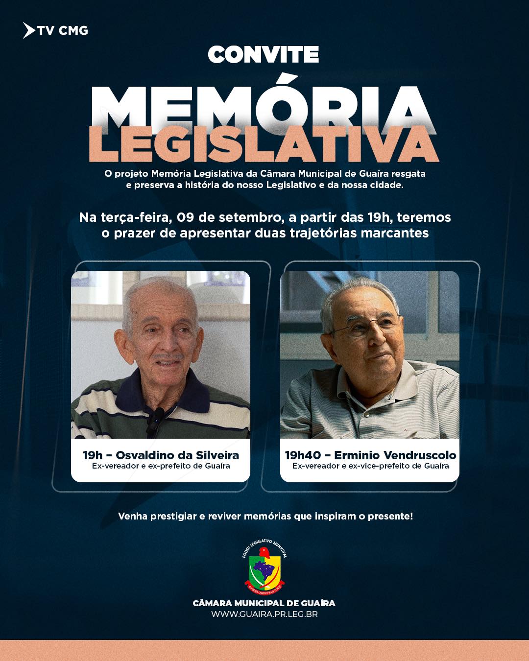 CÂMARA TERÁ NOITE DE EXIBIÇÃO ESPECIAL DO MEMÓRIA LEGISLATIVA NA TERÇA (09)