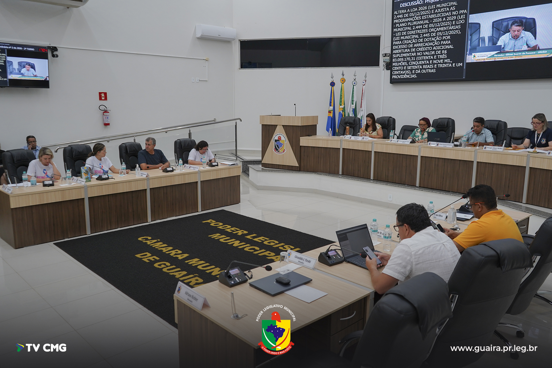 CMG APROVA LEIS QUE BENEFICIAM SERVIDORES E FORTALECEM A SAÚDE PÚBLICA