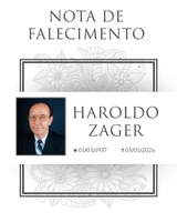 CMG MANIFESTA PESAR PELO FALECIMENTO DO EX-VEREADOR HAROLDO ZAGER