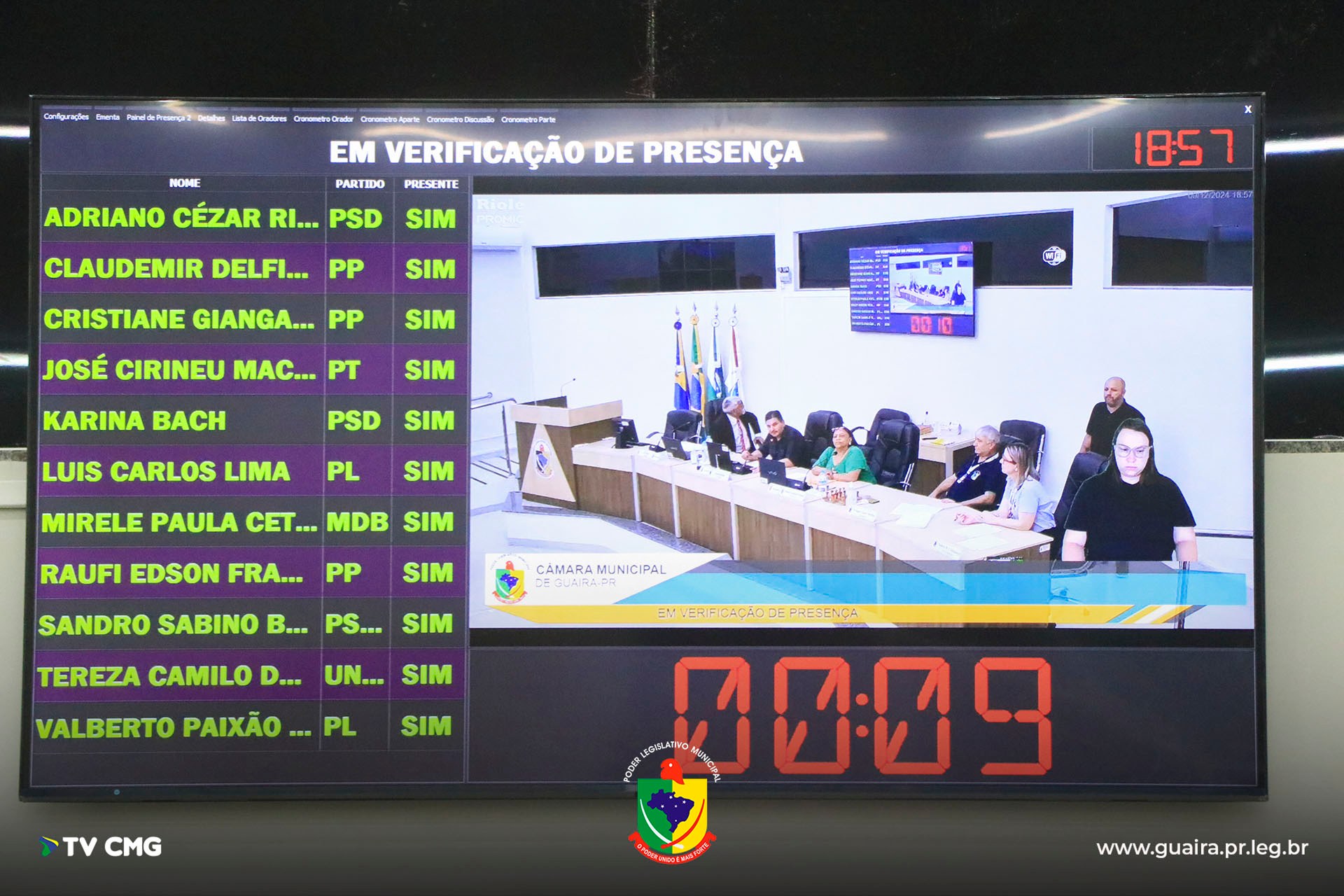 CMG MODERNIZA O PLENÁRIO ROBERTO ZEBALLOS ROLON