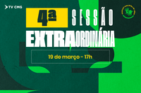 CMG REALIZA 4ª SESSÃO EXTRAORDINÁRIA NESTA QUINTA (19)