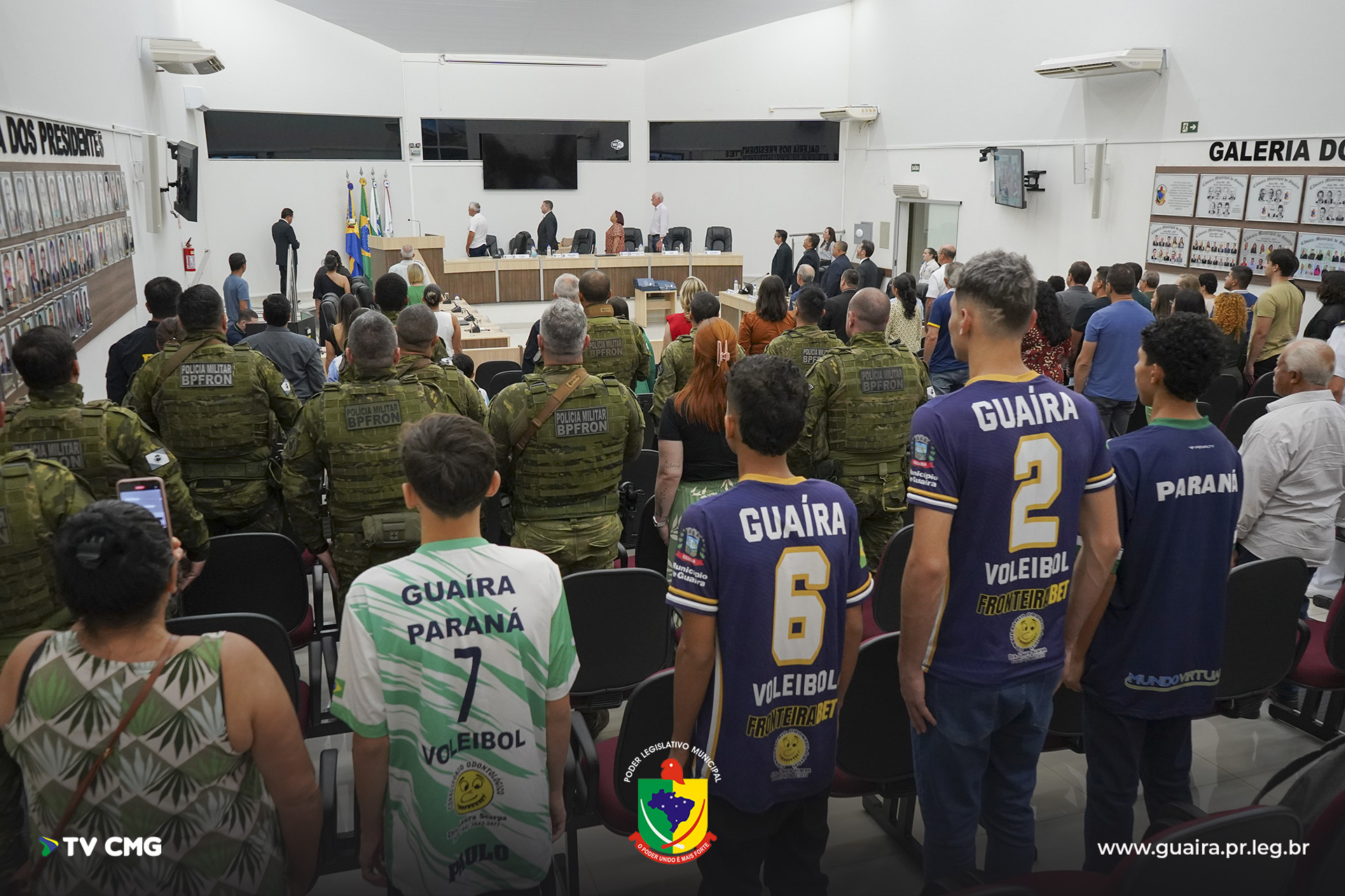 CMG REALIZA SESSÃO SOLENE DE MOÇÕES DE HONRA E APLAUSOS