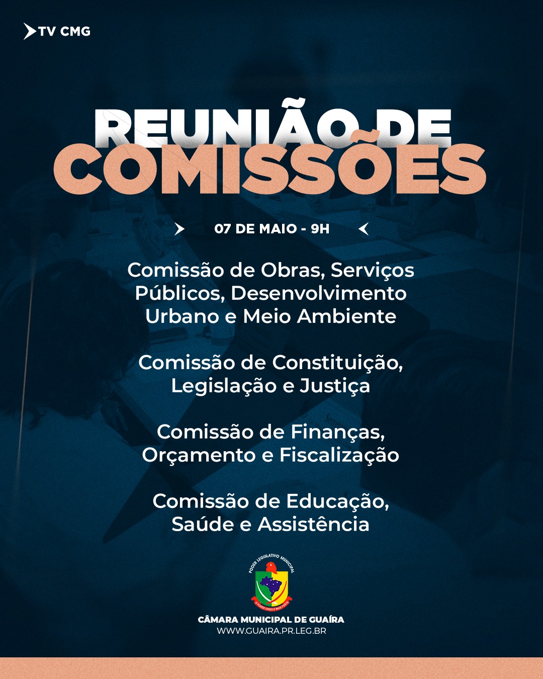 COMISSÕES PERMANENTES SE REÚNEM NESTA QUARTA (07) PARA DISCUTIR PROJETOS