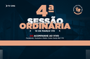 CONFIRA A PAUTA DA 4ª SESSÃO ORDINÁRIA