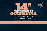 CONHEÇA A PAUTA DA 14ª SESSÃO ORDINÁRIA