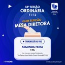 SAIBA O QUE SERÁ VOTADO NA 38ª SESSÃO ORDINÁRIA