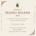 LEGISLATIVO REALIZARÁ SESSÃO SOLENE PARA ENTREGA DE MOÇÕES DE APLAUSOS