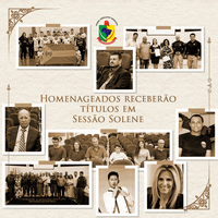 LEGISLATIVO REALIZARÁ SESSÃO SOLENE PARA ENTREGA DE MOÇÕES DE APLAUSOS