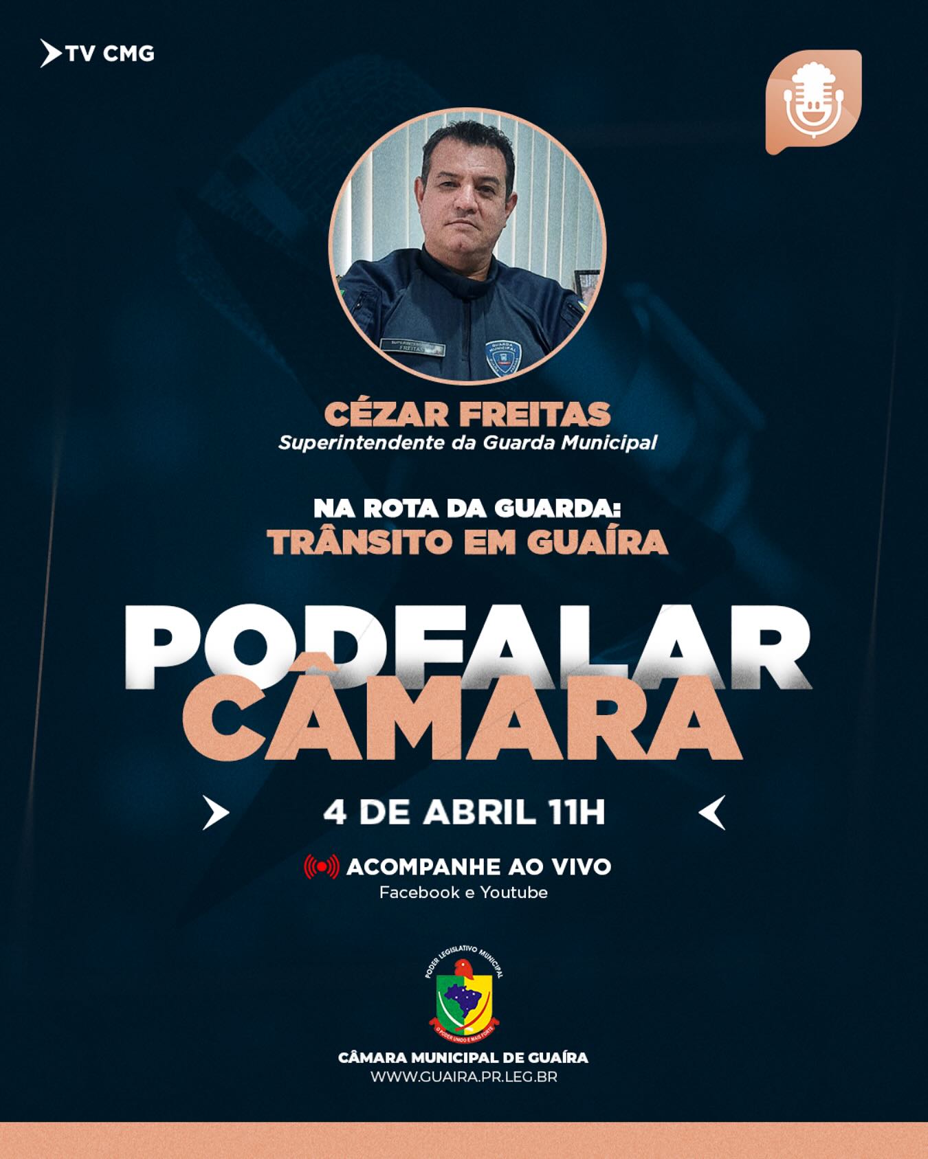 NESTA SEXTA-FEIRA (04) TEM PODFALAR,CÂMARA!