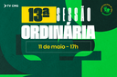 PAUTA DA 13ª SESSÃO ORDINÁRIA