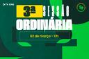 PAUTA DA 3ª SESSÃO ORDINÁRIA DE 2026