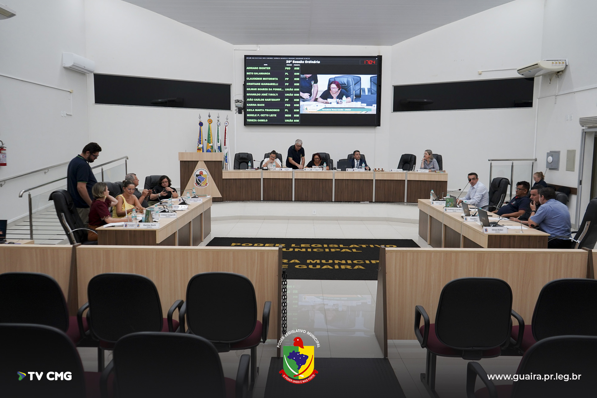 VEREADORES APROVAM PROJETOS, REJEITAM REQUERIMENTO E APRESENTAM INDICAÇÕES NA 39ª SESSÃO ORDINÁRIA